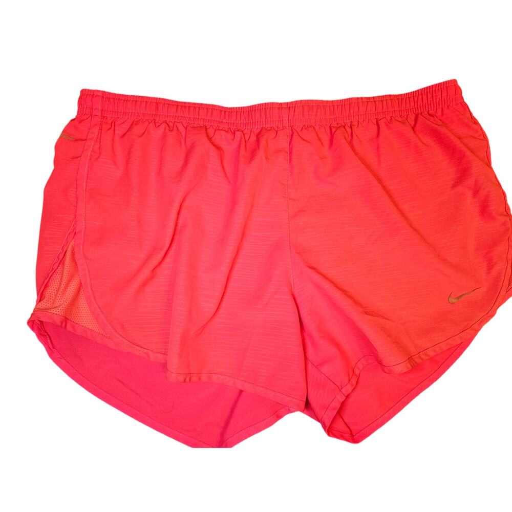 Nike Dri-fit Ladies -M- Running Shorts w/ lining Bright Pink B65